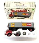 First Gear Die Cast Bank, True Value, 1953 White 3000 COE Semi-Tractor