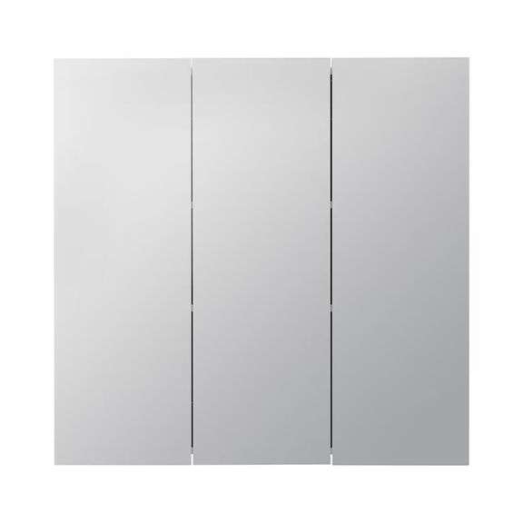 Style Selections 24.25-in x 25-in Surface Mount White Mirrored Rectangle Medicine Cabinet