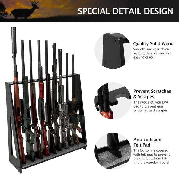 Ikkle Vertical Freestanding Gun Rack - New!