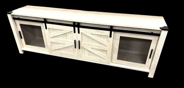 Farmhouse Styled Modern TV Cabinet - Like New!