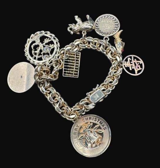 Stamped 14K Gold Charm Bracelet [44.89g]