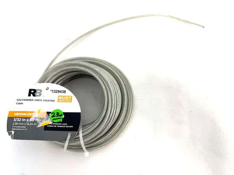 RELIABILT 3/32-in x 50.0-ft Weldless Galvanized-vinyl coated Steel Cable