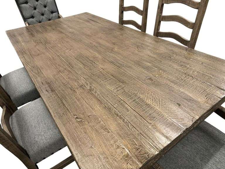 Beautiful Kinston Farmhouse Dining Table & 6 Chairs