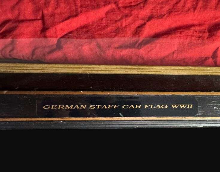 Nazi Officer Staff Car Flag with Provenance