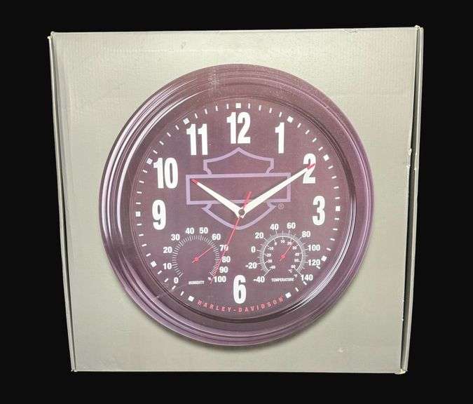 Harley-Davidson Outdoor Clock/Thermometer
