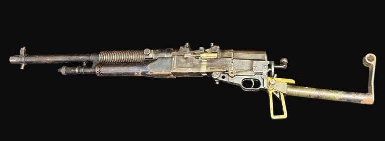 Vintage Display British Hotchkiss Portable Machine Gun (Inert)