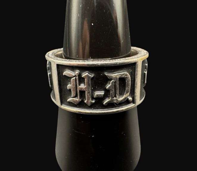 Marked Sterling Silver Harley-Davidson Ring [12.67g]