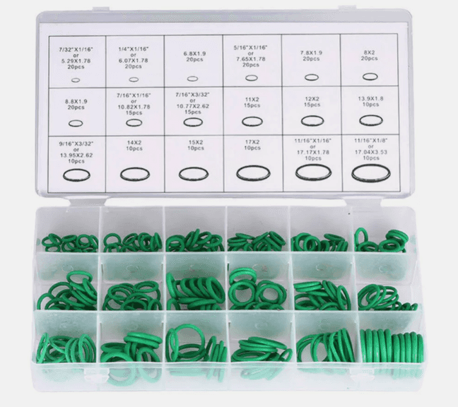 2 New Boxes (270 each) Green O-Ring Assortment