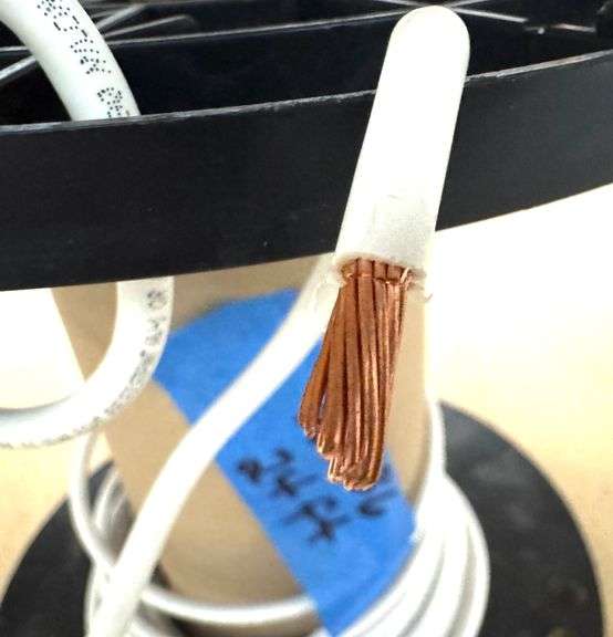 24 Feet Southwire SIMpull 1-ft 6 -AWG White Stranded Copper THHN wire