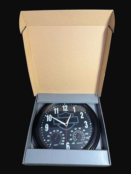 Harley-Davidson Outdoor Clock/Thermometer