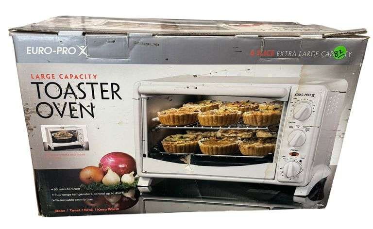 Euro-Pro Toaster Oven Model T0284, New