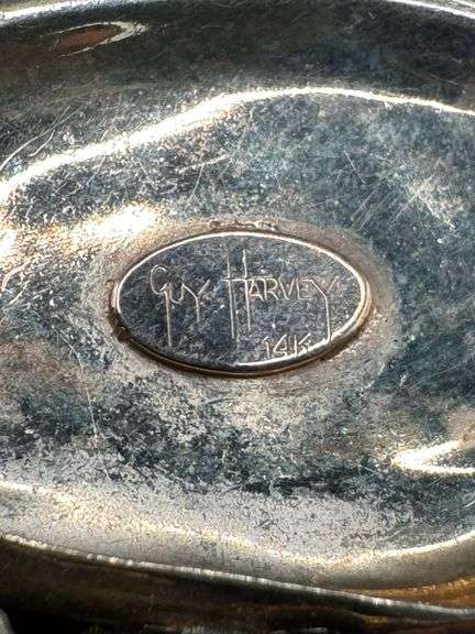 Stamped 14K Gold Guy Harvey Mahi Pendant [13.00g]