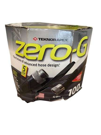 Zero-G Teknor Apex 5/8-in x 100-ft Premium -Duty Kink Free Woven Gray Hose