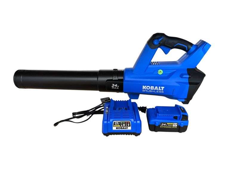 Kobalt 24-volt 500-CFM 120-MPH Battery Handheld Leaf Blower 4.0 Ah