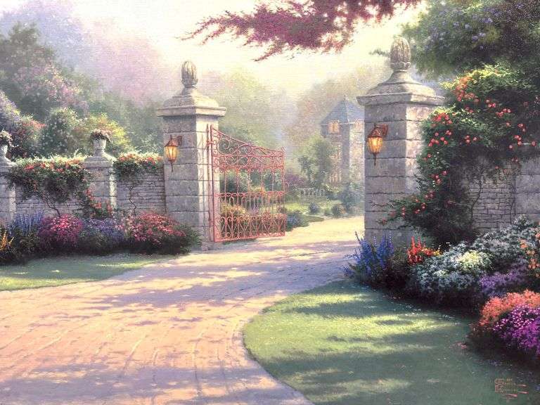 Thomas Kinkade | "Summer Gate" Signed & Numbered 732/5950 w/ COA