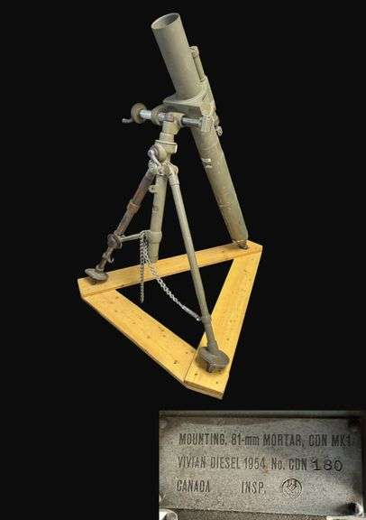 U.S. Military Display 81mm MK1 Mortar Launcher (Inert)