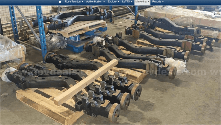 Lot of various Transit Bus Axles, Brakes and Hubs
