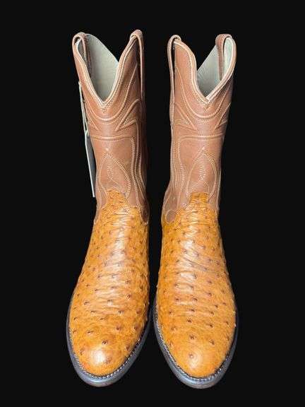 Tecovas “The Wyatt Pecan” Ostrich Western Boots Set