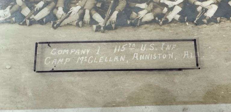 WW1 Company I, 115th U.S. Infantry Yard Long Photograph
