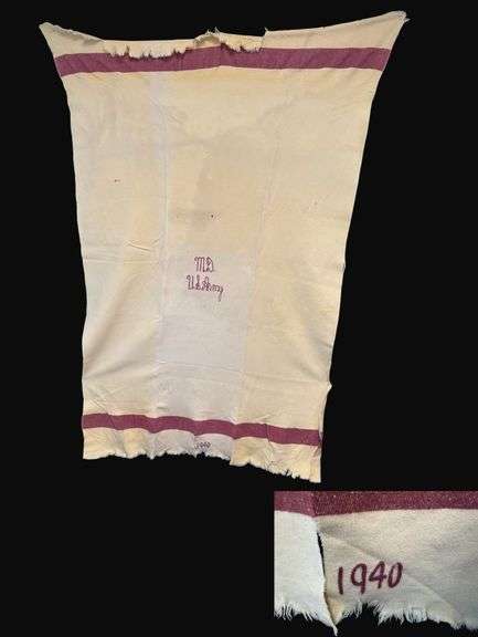 1940 U.S. Army Wool Medical Blanket