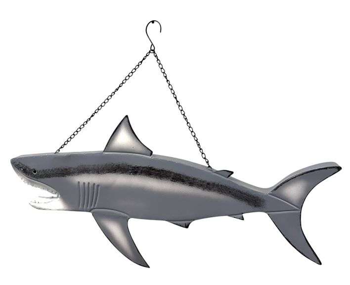 Large 34" Metal Art Shark Wall Decor - NEW!