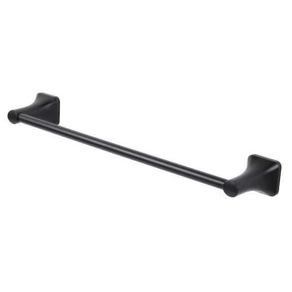 allen + roth 3 -Piece Dunmore Matte Black Decorative Bathroom Hardware Set, New