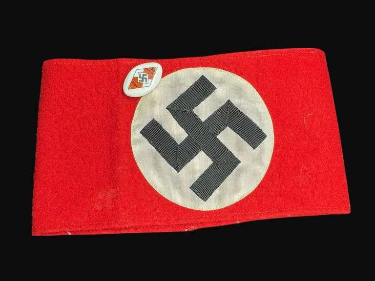 Hitler Youth Sports Arm Band and Pin