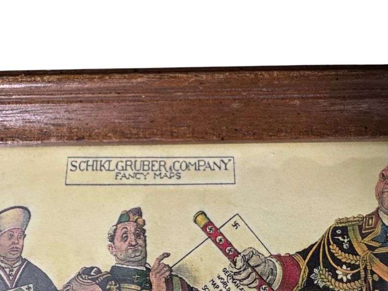 1942 U.S. Anti-Axis Propaganda Print