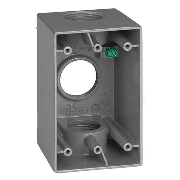 Sigma Engineered Solutions 1 -Gang Metal Weatherproof New work Rectangular Electrical Box