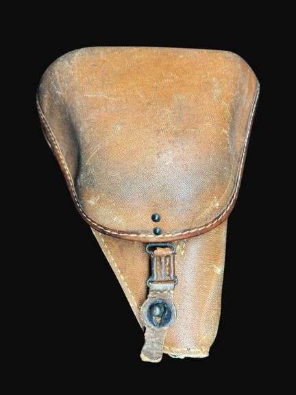 WW2 Japanese T-14 Nambu Pistol Clamshell Holster