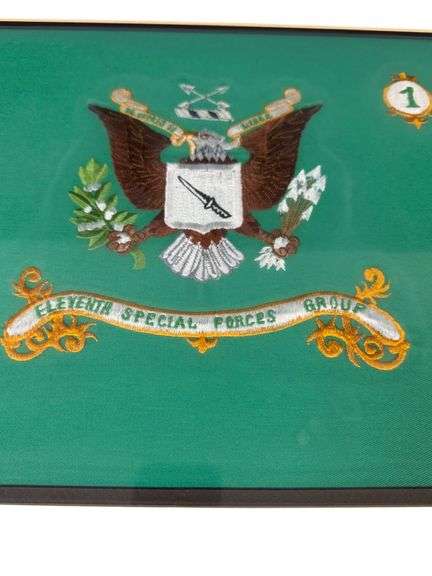 Framed Embroidered U.S. Army Special Forces Emblem