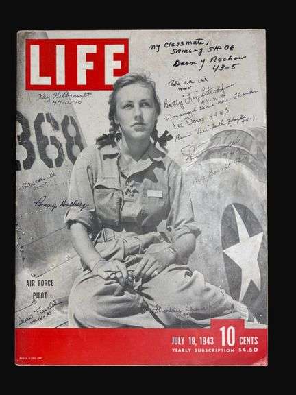 Life Magazine Dated July 19, 1943 Signed by WASP Pilots of WW2