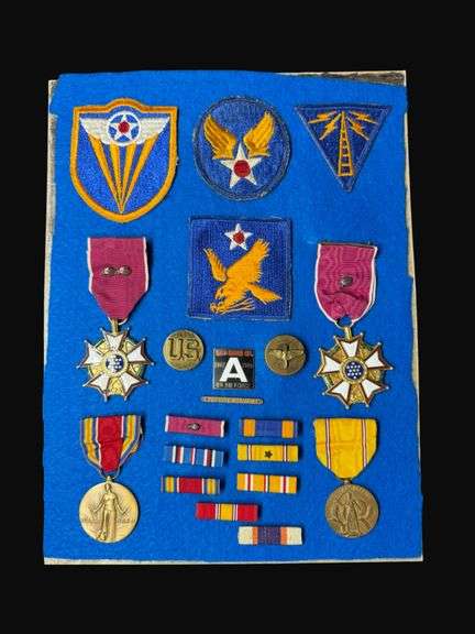 WW2 Era Army Air Corps Badge, Ribbon, and Patch Assortment