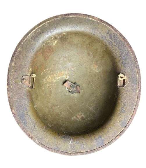 British WW1 Doughboy Helmet and Unit Bag