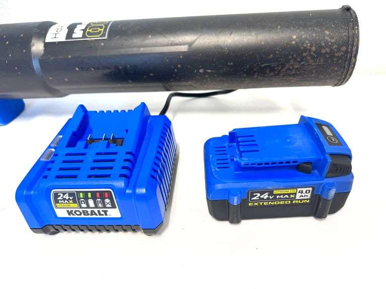 Kobalt 24-volt 500-CFM 120-MPH Battery Handheld Leaf Blower 4.0 Ah