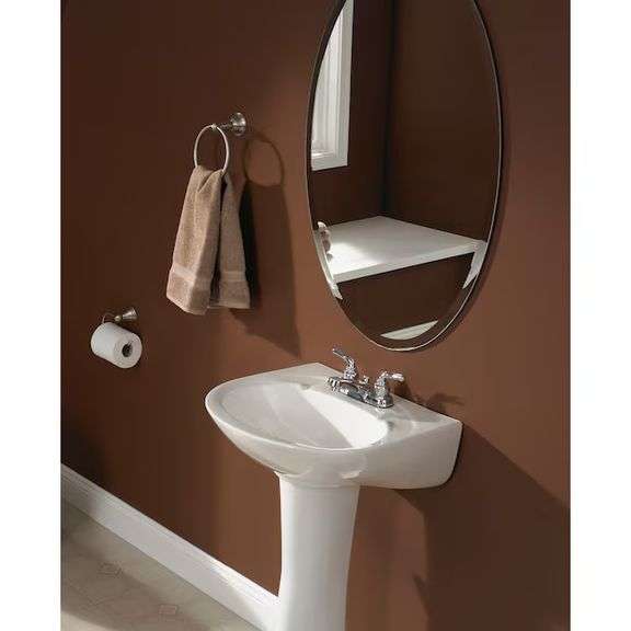 Two Moen Preston Spot Resist Brushed Nickel Wall Mount Single Towel Ring