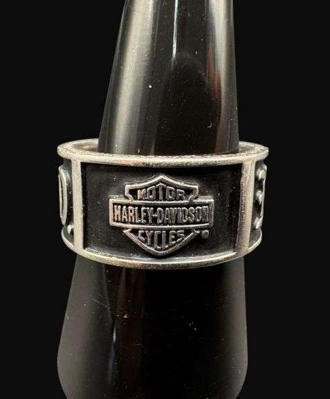 Marked Sterling Silver Harley-Davidson Ring [12.67g]