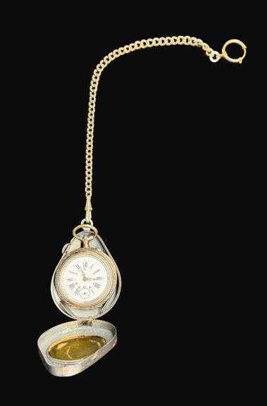 Tested 800 Silver Swiss German Officer’s Pocket Watch
