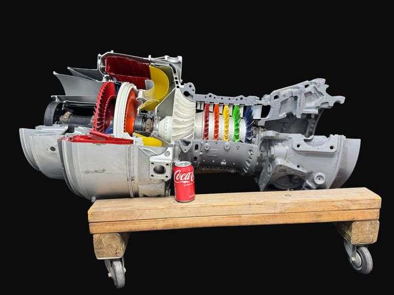 Full Size Cut Away Model of Huey Helicopter Motor
