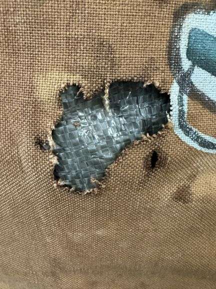 WW2 Era USMC Nose Art Duffel Bag