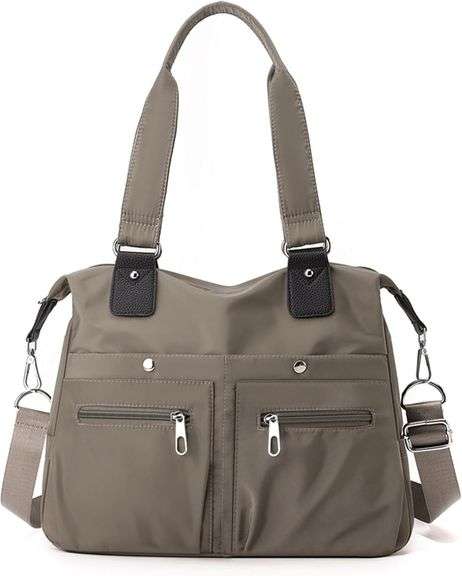 Nylon Tote Bag for Women Shoulder Tote Bag with Zipper casual Waterproof Purse and Handbags Lightwei