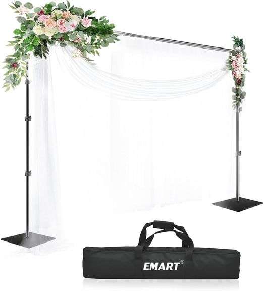 EMART Backdrop Stand, 8.5ft Height 10ft Width - NEW in Box!