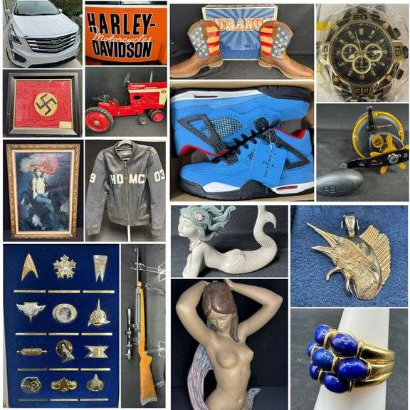 Fabulous Simulcast Auction with Firearms, a Harley Davidson, a Cadillac & More
