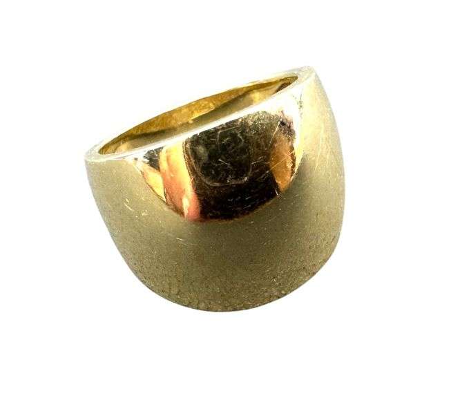 14K Gold Modern Ring - Size 4-3/4 ( 8.70 Grams )