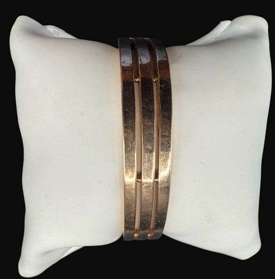 Tested 14K Gold Mid-Century Modern Bangle [16.08g]