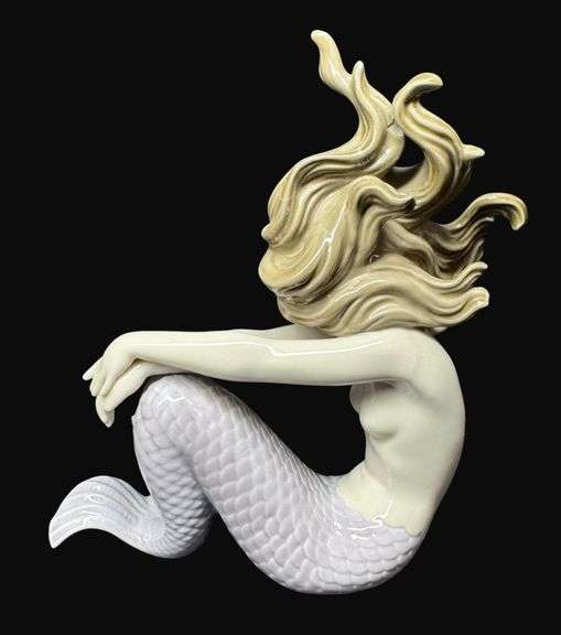 Lladro Porcelain Illusion Mermaid Figurine
