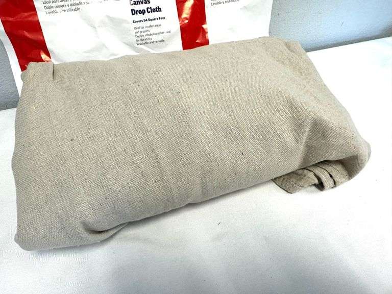 Project Source 8oz Canvas 6-ft x 9-ft Drop Cloth