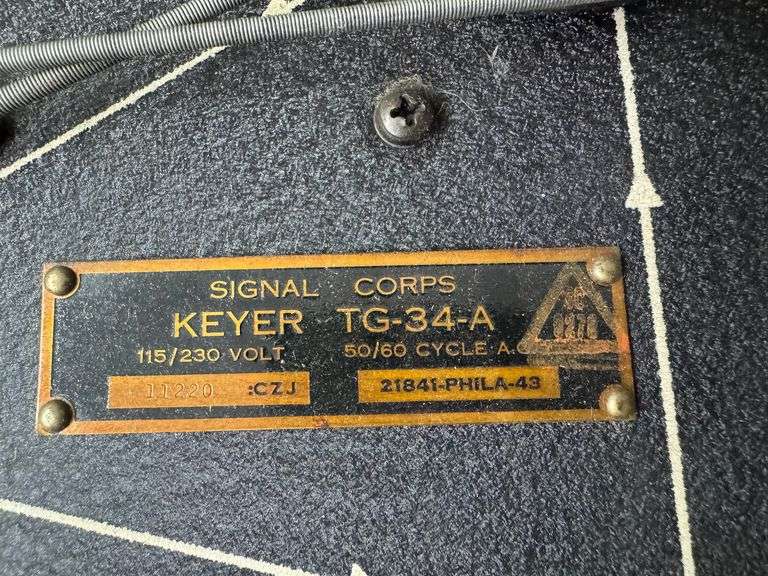 WW2 Signal Corps Morse Code Training Machine