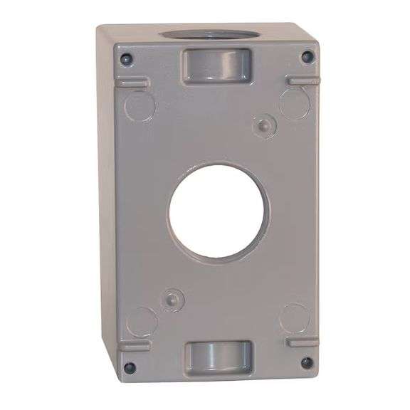 Sigma Engineered Solutions 1 -Gang Metal Weatherproof New work Rectangular Electrical Box