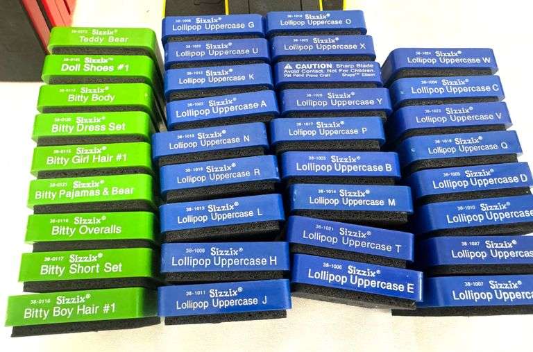 Big Lot of Sizzix Die Cutting Cartridges